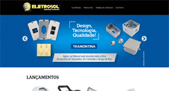 Desktop Screenshot of eletrosol.com.br