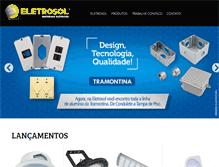 Tablet Screenshot of eletrosol.com.br